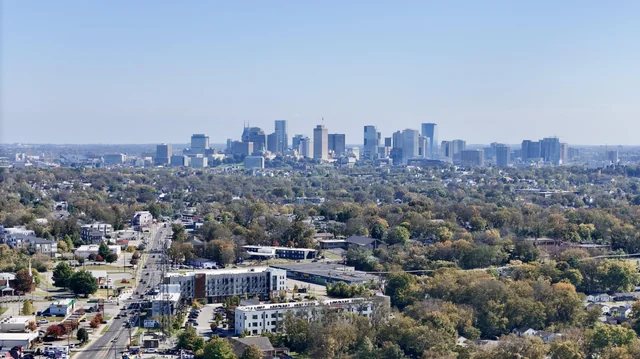 Aerial view of Davidson County, Nashville TN served by T5 Environmental