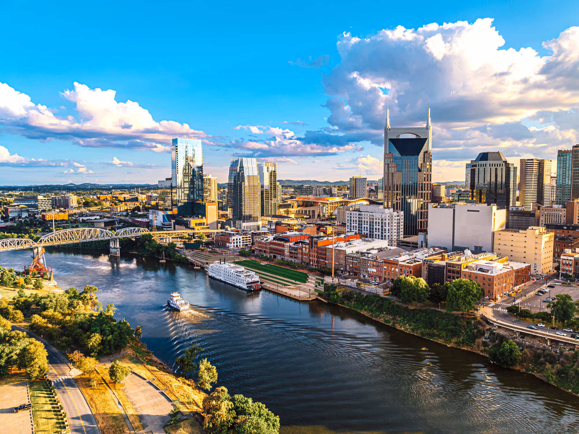 Aerial view of Nashville TN served by T5 Environmental