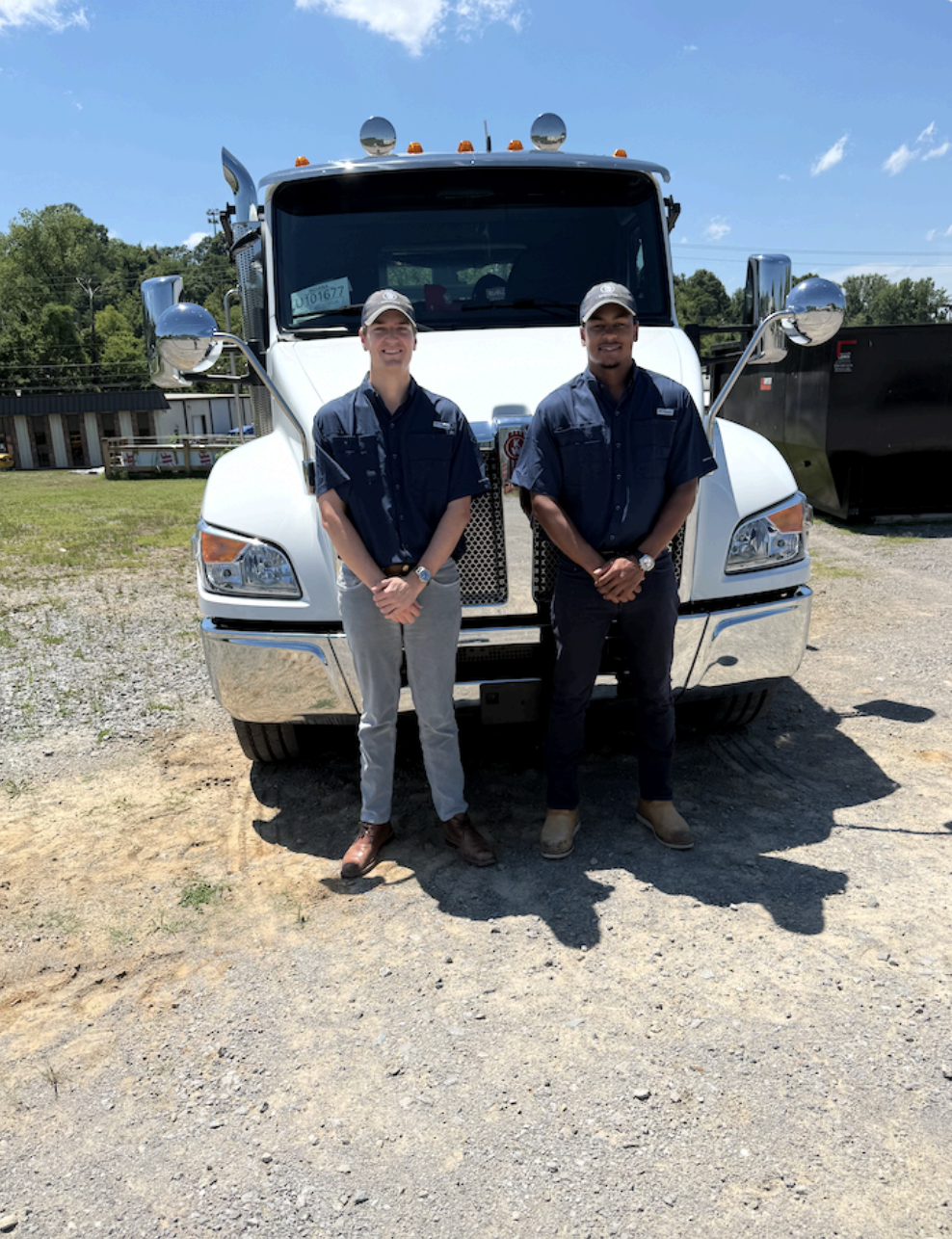 Thomas and Taylor, owner-operators of T5 Environmental dumpster rentals in Nashville TN, today