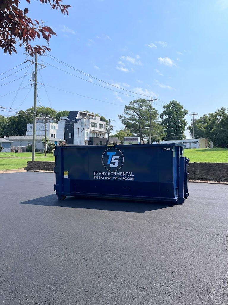 T5 Environmental 20 yard roll-off dumpster for remodels in Nashville TN